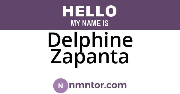 Delphine Zapanta