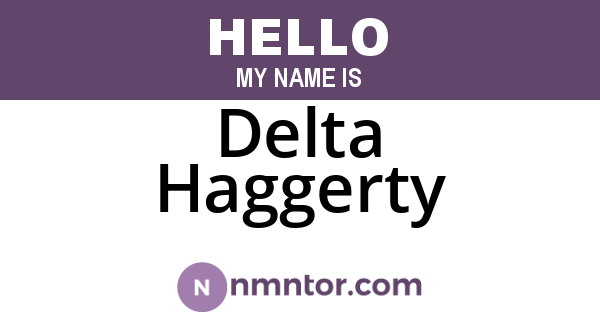 Delta Haggerty