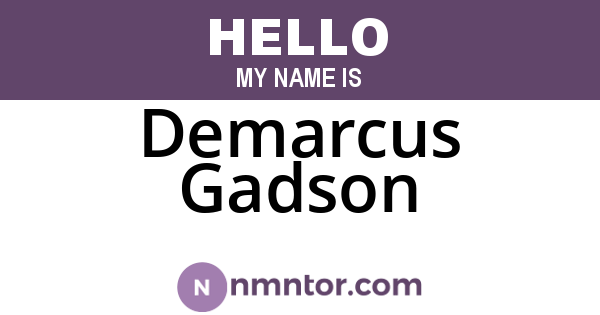 Demarcus Gadson