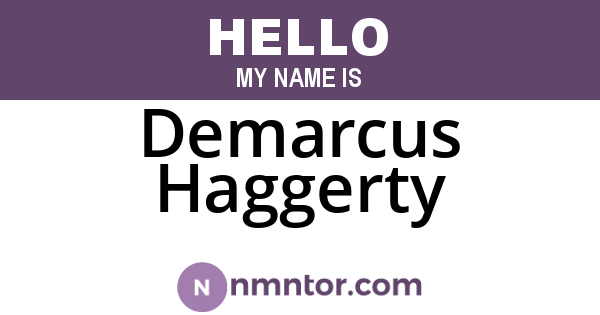 Demarcus Haggerty