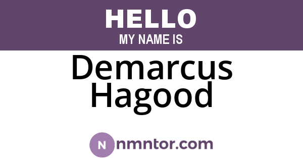 Demarcus Hagood