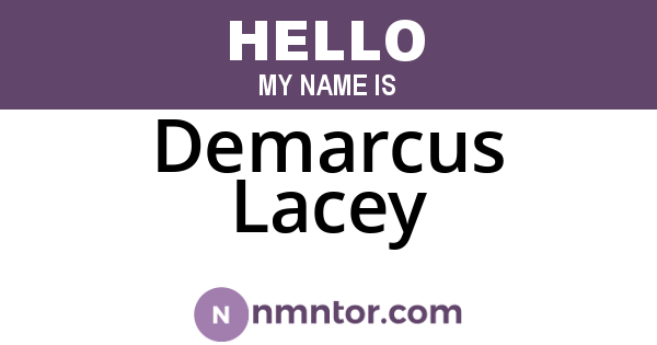 Demarcus Lacey