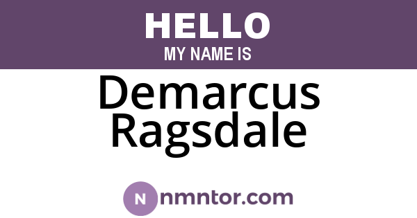 Demarcus Ragsdale