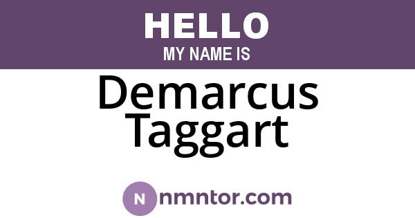 Demarcus Taggart