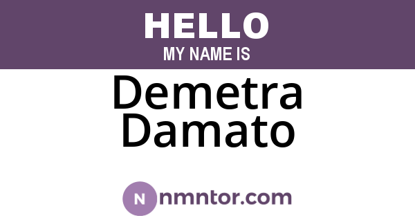 Demetra Damato