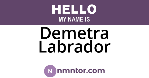 Demetra Labrador