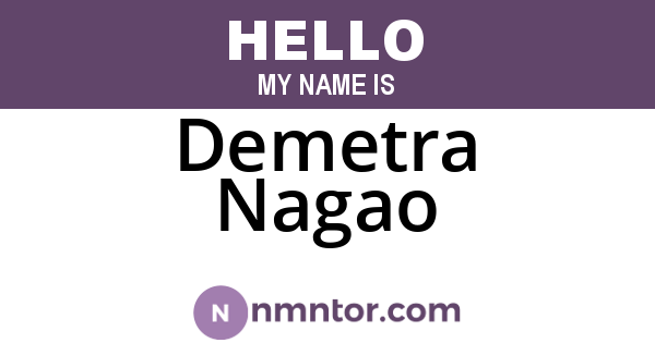 Demetra Nagao