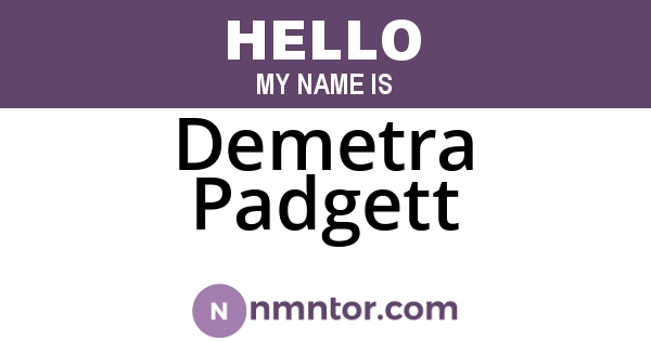 Demetra Padgett
