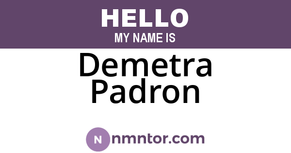 Demetra Padron