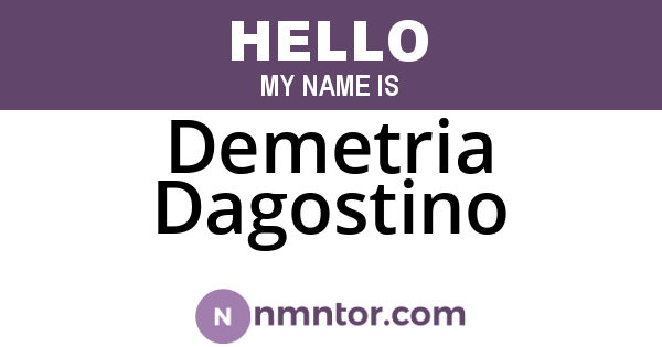 Demetria Dagostino