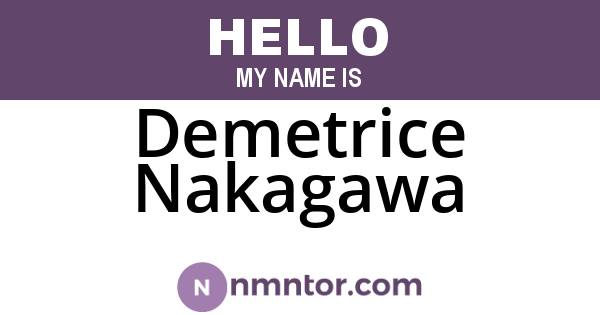Demetrice Nakagawa