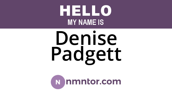 Denise Padgett