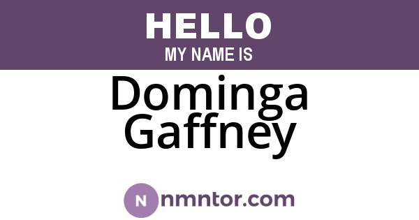 Dominga Gaffney