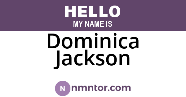 Dominica Jackson