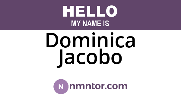 Dominica Jacobo