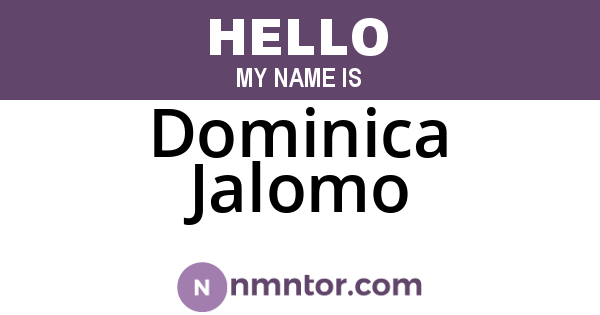 Dominica Jalomo