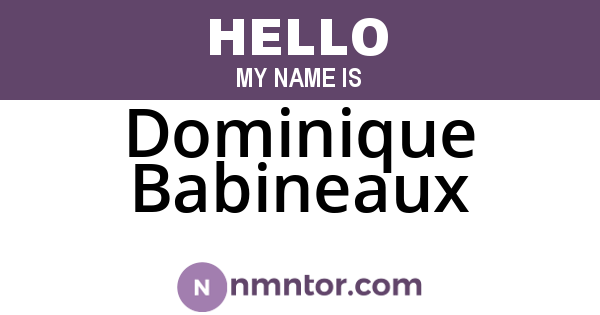 Dominique Babineaux