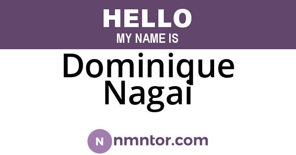 Dominique Nagai