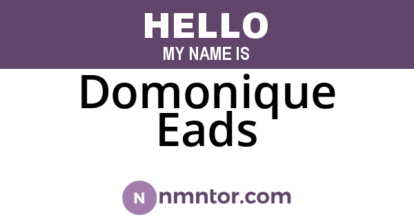 Domonique Eads