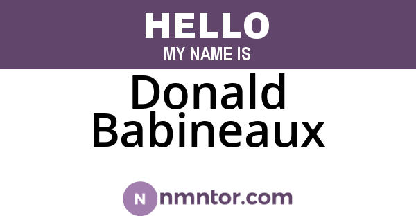 Donald Babineaux