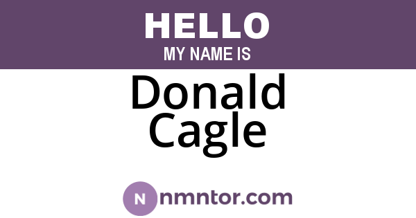 Donald Cagle
