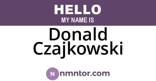 Donald Czajkowski