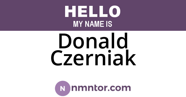 Donald Czerniak