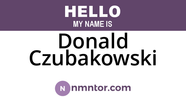 Donald Czubakowski