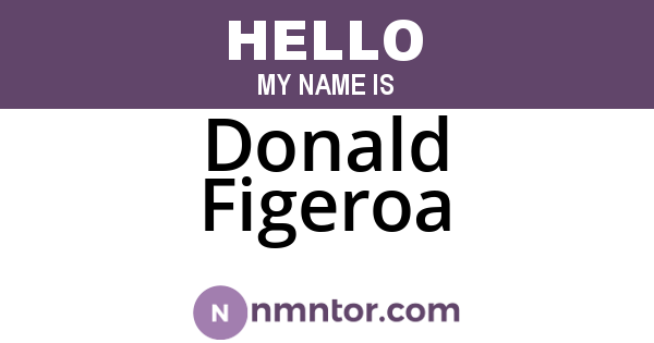 Donald Figeroa