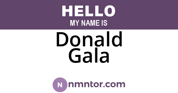 Donald Gala