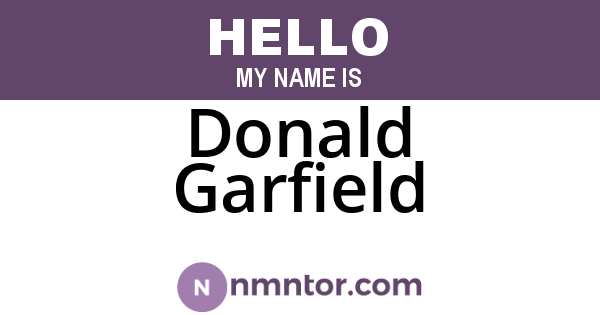 Donald Garfield