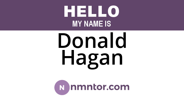 Donald Hagan