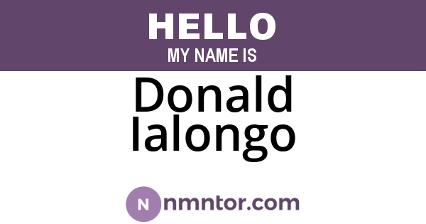 Donald Ialongo