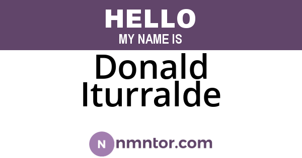 Donald Iturralde