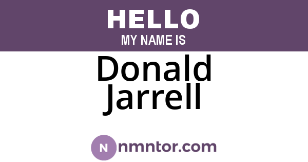 Donald Jarrell