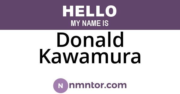 Donald Kawamura