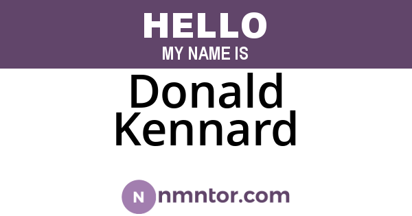 Donald Kennard