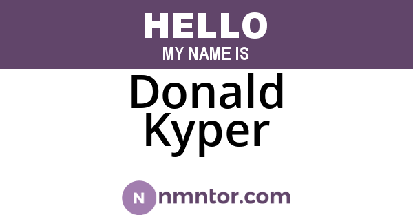 Donald Kyper