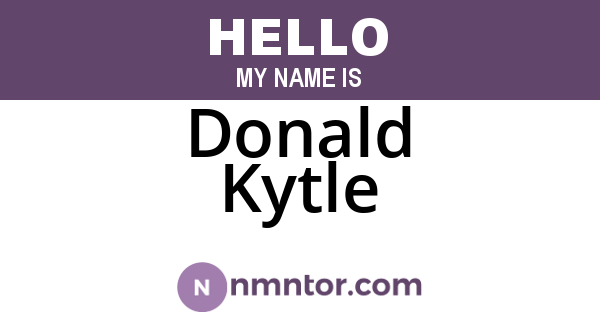 Donald Kytle