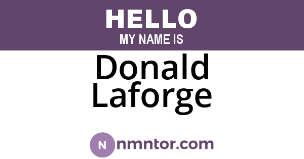 Donald Laforge