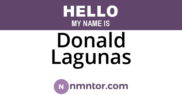 Donald Lagunas