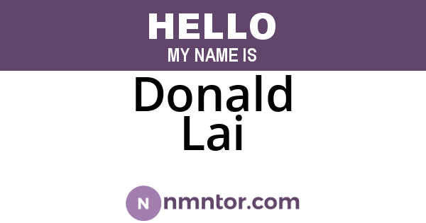 Donald Lai