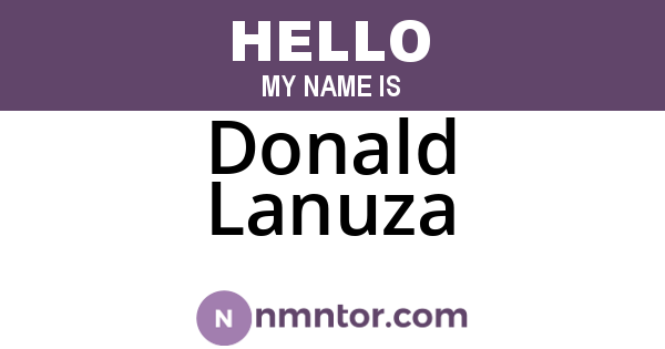 Donald Lanuza