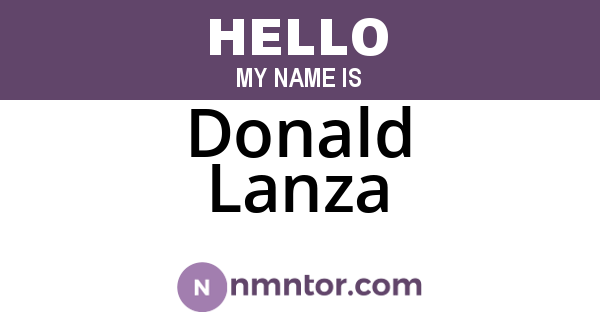 Donald Lanza