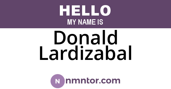 Donald Lardizabal