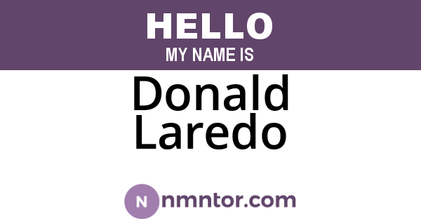 Donald Laredo