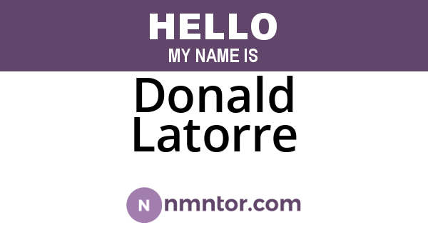 Donald Latorre