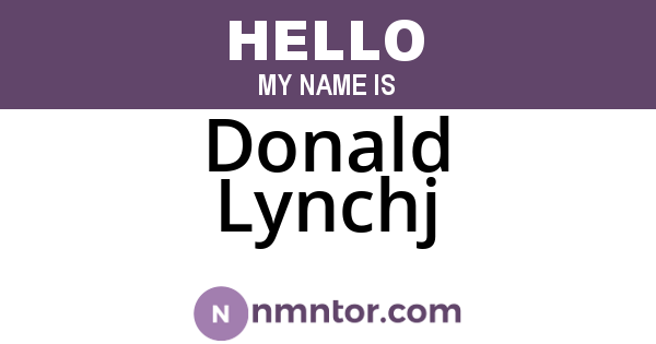 Donald Lynchj