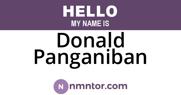 Donald Panganiban