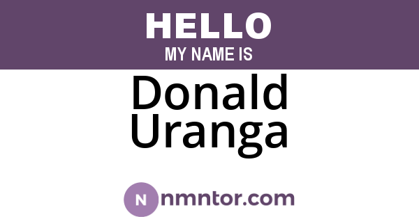 Donald Uranga